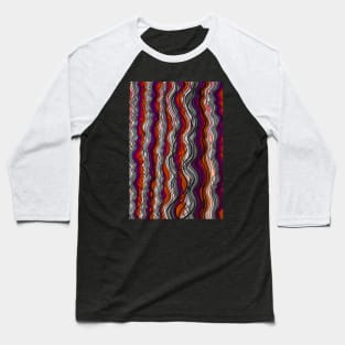 Carmine Static Baseball T-Shirt